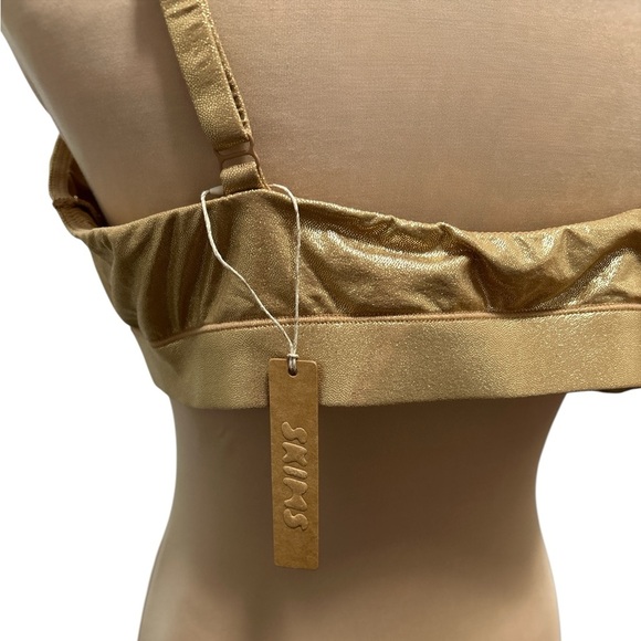 NWT-SKIMS Fits Everybody Bralette/Color Gold/ Size 4X/BR-SCN-1475 - Picture 4 of 6